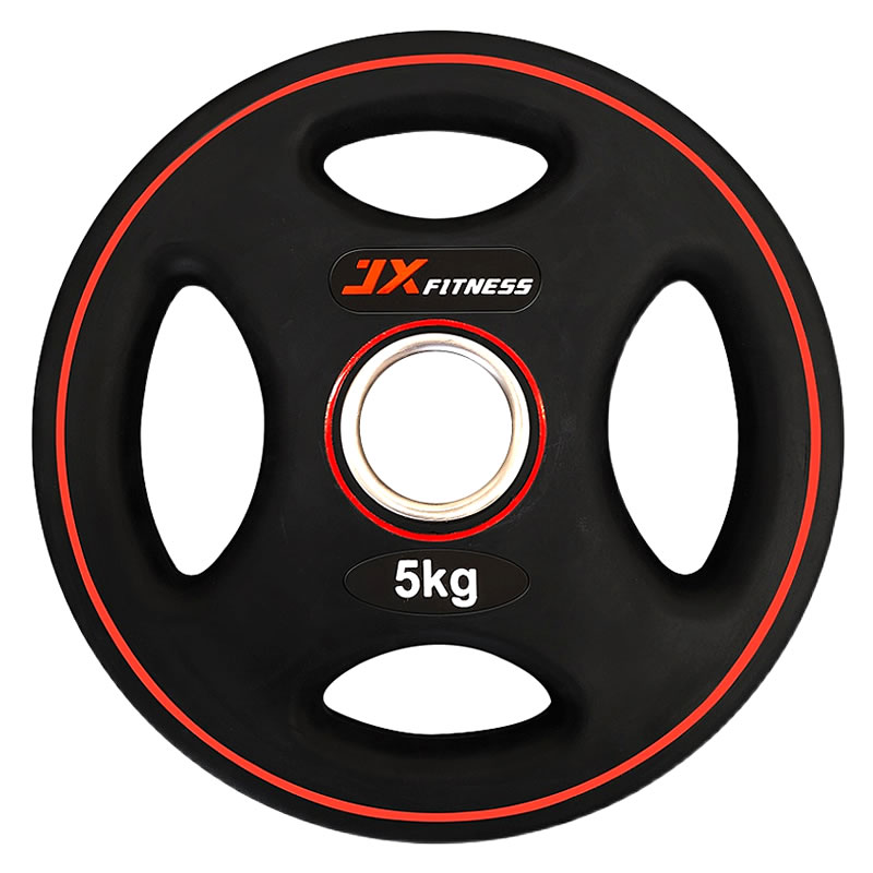 军霞包胶杠铃片 JX-525