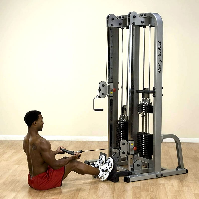Body-Solid十字拉力训练器 SDC2000G 低拉划船训练