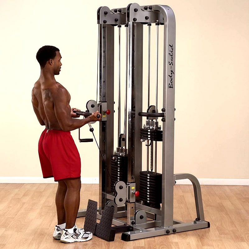 Body-Solid十字拉力训练器 SDC2000G 站姿二头肌训练