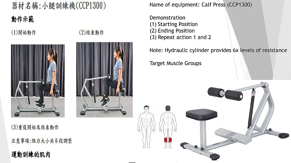 Steelflex CCP1300 油压式小腿推举康复训练机