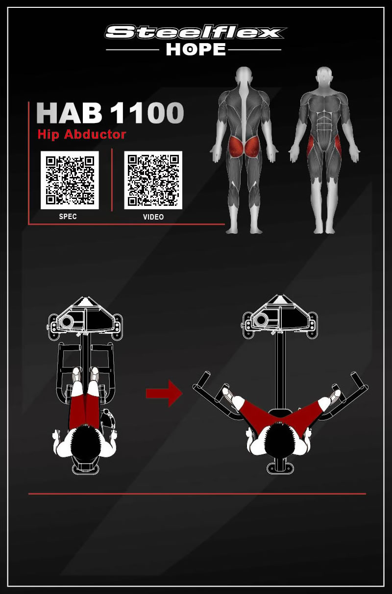 Steelflex HAB1100 髋关节外弯训练器