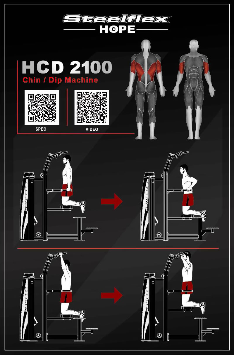 Steelflex HCD2100 辅助式单双杠双功能训练器