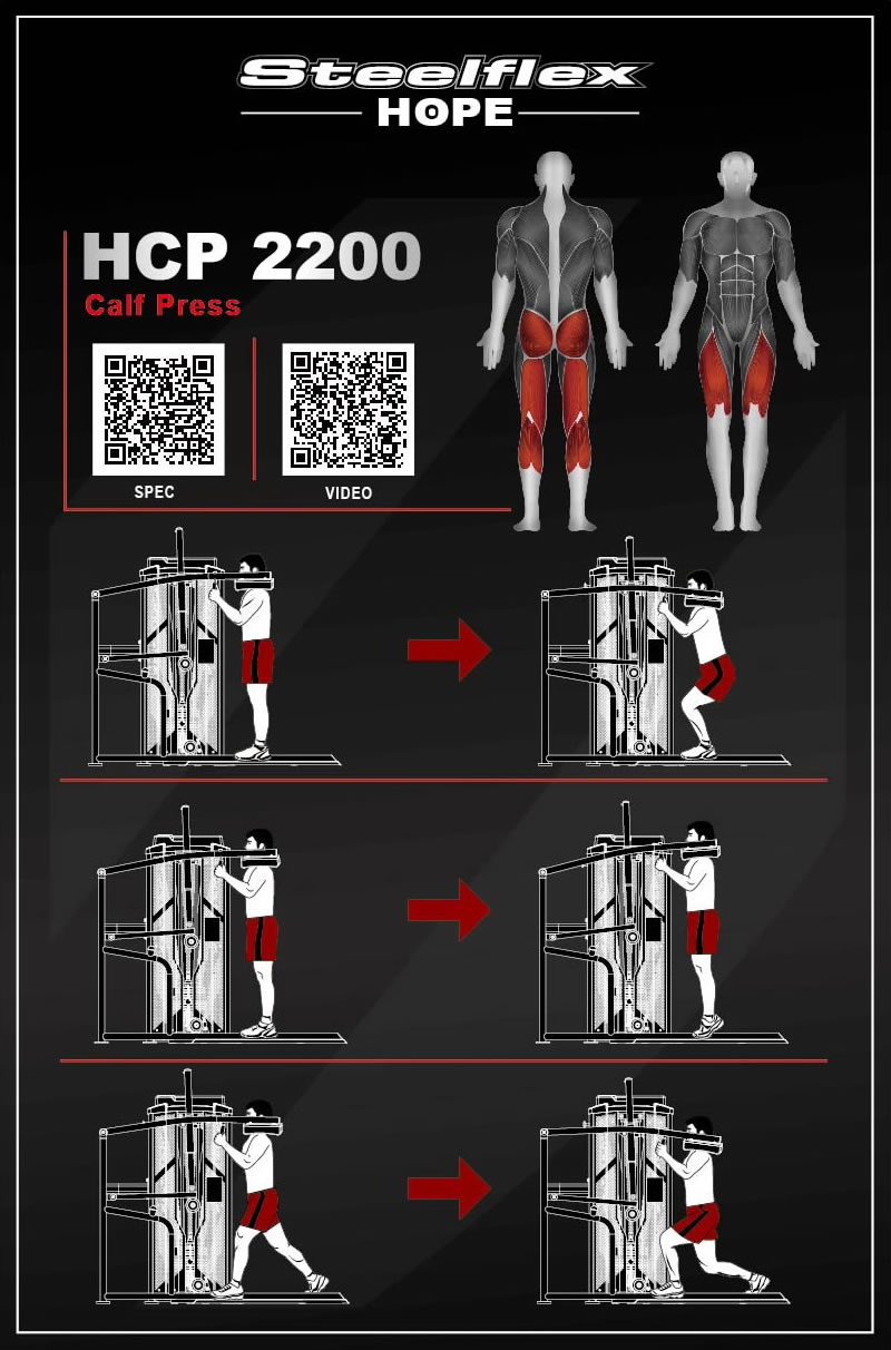 Steelflex HCP2200 立式提踵/蹲举双功能训练器