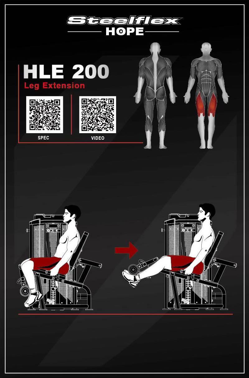 Steelflex HLE200 坐姿踢腿训练器