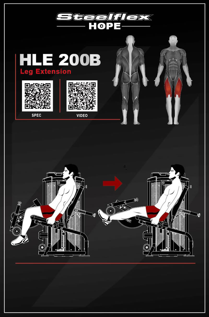 Steelflex HLE200B 坐姿踢腿训练器