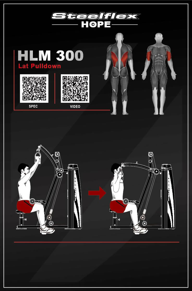 Steelflex HLM300 分动式高拉背肌训练器