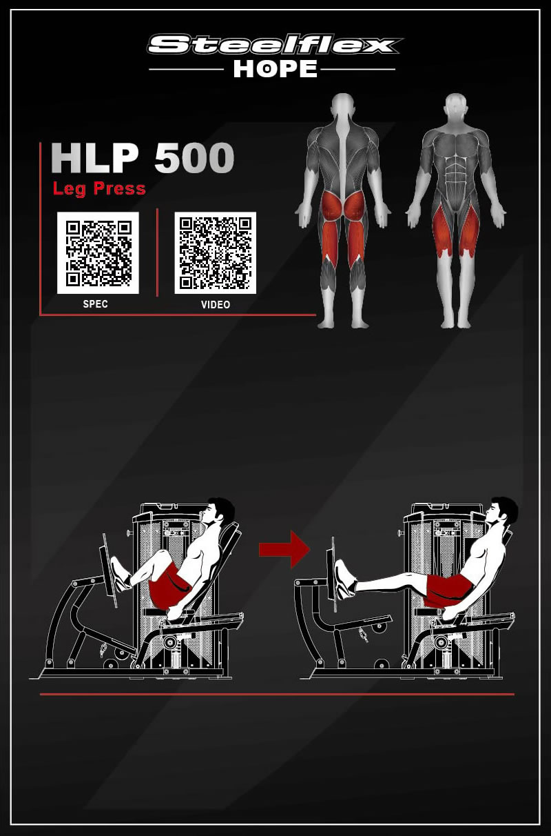 Steelflex HLP500 坐姿提踵/蹬腿训练器
