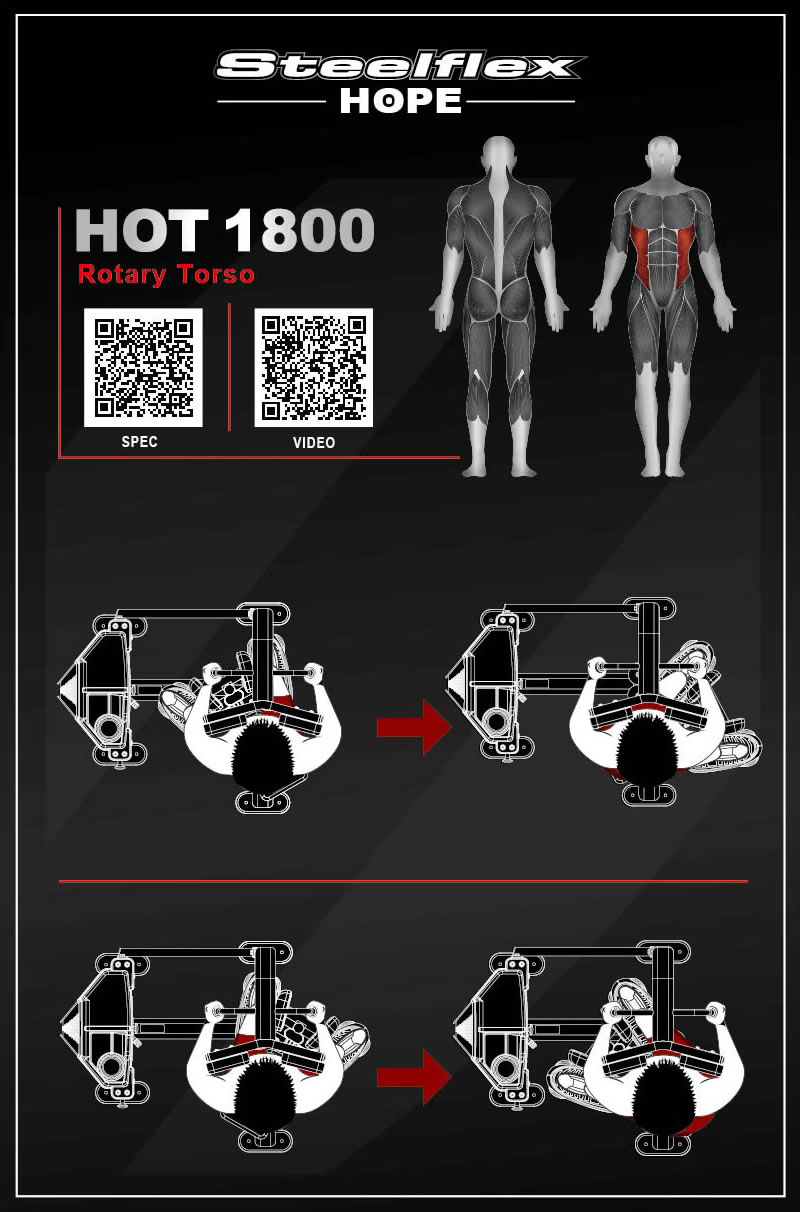 Steelflex HOT1800 坐姿旋转训练器