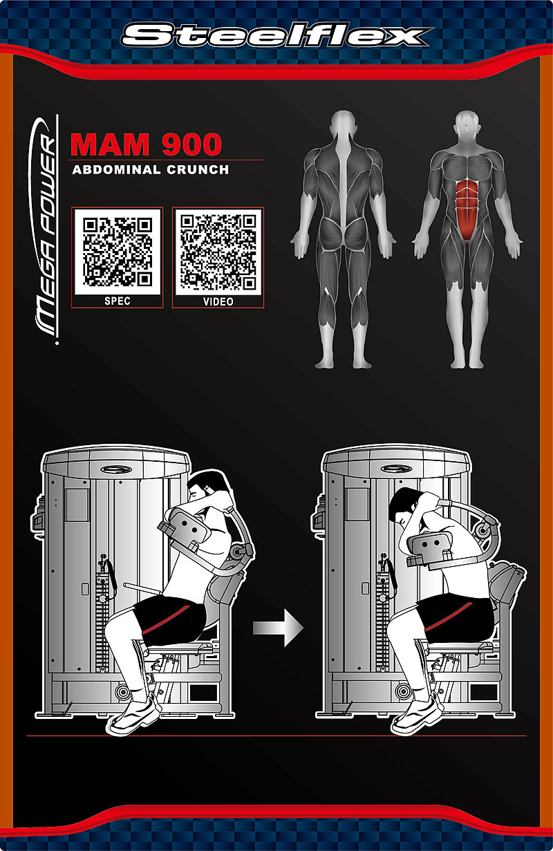 Steelflex MAM900 腹部前屈训练机
