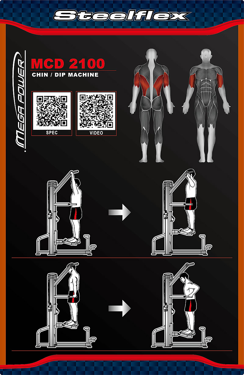 Steelflex MCD2100 辅助式单双杠双功能训练机