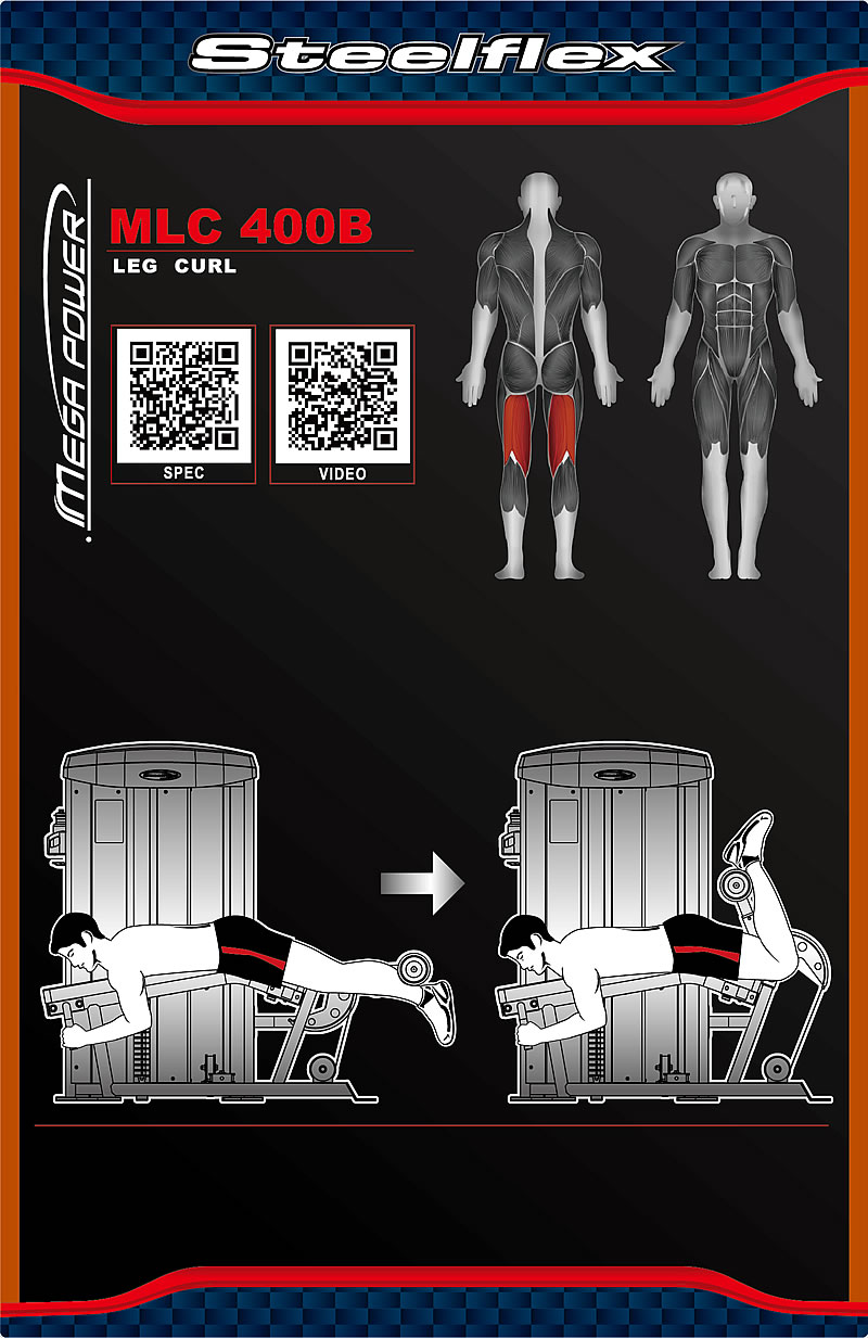 Steelflex MLC400B 俯卧式屈腿训练器