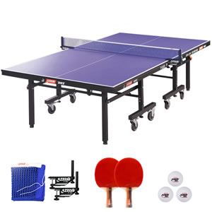 红双喜高级单折移动式乒乓球台 T1223
